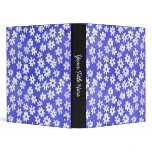 Batik Style Floral (1in) Blue and White Binders