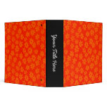 Batik Style Floral (2in) Shades of Orange Binders