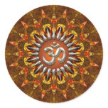 Batik Sun Om (Aum) Symbol Sticker
