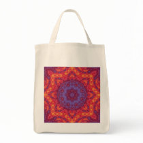 Batik Sunset Watercolor Mandala Bag