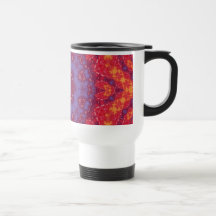 Batik Sunset Watercolor Mandala Coffee Mug