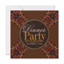 Batik Tribal Kross Dinner Party Invitations