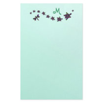 Batik Turtles & Dragonfly Monogram Stationery