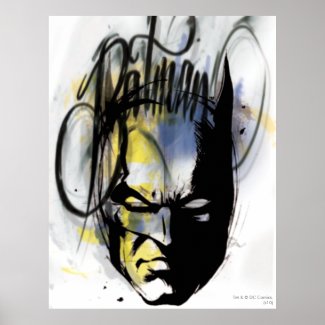 Batman Airbrush Portrait Print