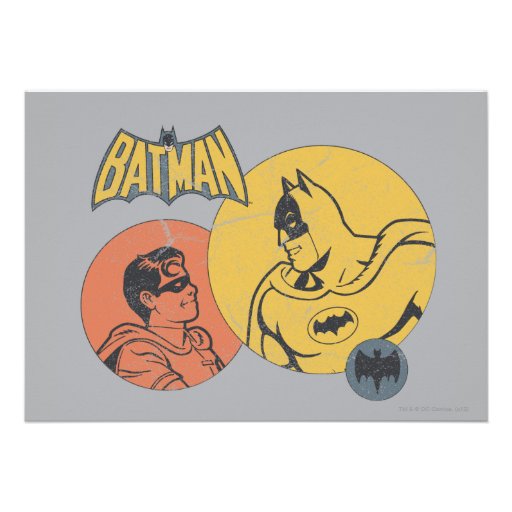 Batman And Robin Graphic - Distressed Custom Announcements