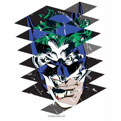 Batman and The Joker Collage t-shirts