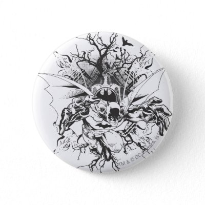 Batman and tree design buttons