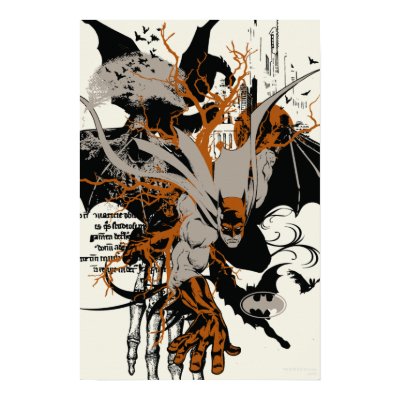 Batman and Tree Print by batman