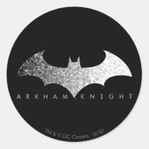 batman, arkham knight, video game, gotham city, arkham city, arkham asylum, harley quinn, joker, scarecrow, bat logo, arkham villains, dc comics, dark knight, wb games, super hero, Sticker with custom graphic design