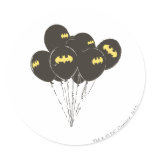 Batman Balloons Round Stickers