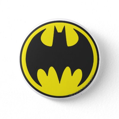 Batman Bat Logo Circle buttons