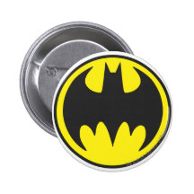 Batman Bat Logo Circle Button