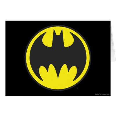Batman Bat Logo Circle cards