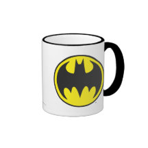 Batman Bat Logo Circle Coffee Mugs