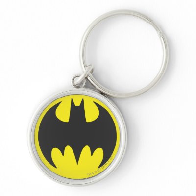 Batman Bat Logo Circle Keychains by batman
