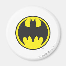Batman Bat Logo Circle Magnet