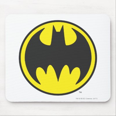 Batman Bat Logo Circle mousepads