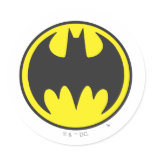 Batman Bat Logo Circle Stickers