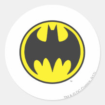 Batman Bat Logo Circle Stickers