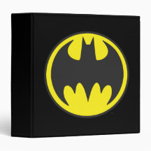 Batman Bat Logo Circle Vinyl Binder