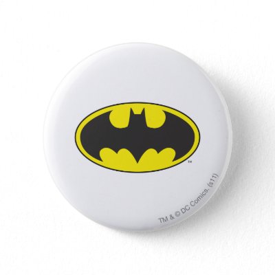 Batman Bat Logo Oval buttons