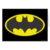 Batman Bat Logo Oval Cards