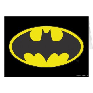 Batman Bat Logo Oval Cards