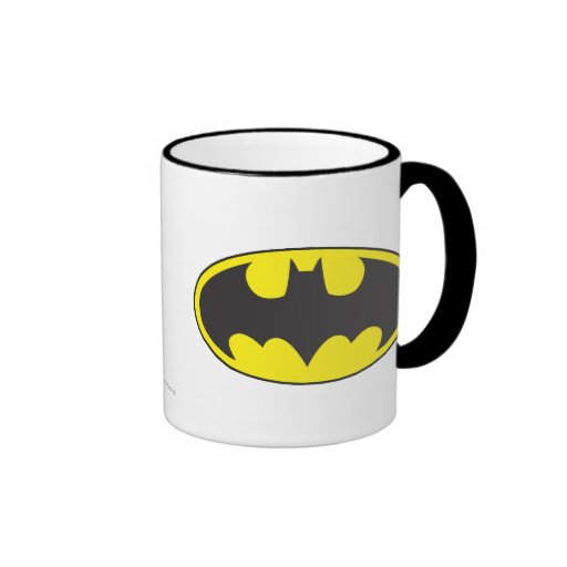 Batman Bat Logo Oval Coffee Mug