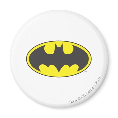 Batman Bat Logo Oval Fridge Magnets by batman