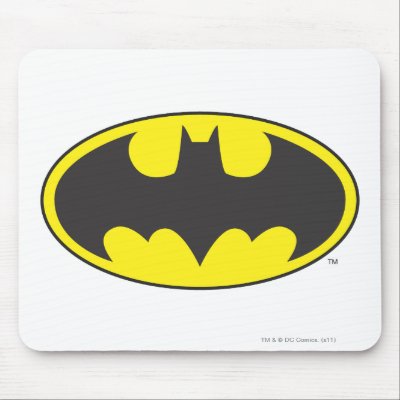 Batman Bat Logo Oval mousepads