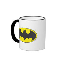 Batman Bat Logo Oval Coffee Mug