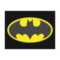 Batman Bat Logo Oval Postcards