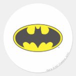 Batman Bat Logo Oval Round Stickers