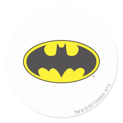 Batman Bat Logo Oval stickers