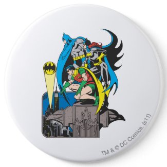 Batman/Batgirl/Robin Pinback Buttons