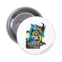 Batman/Batgirl/Robin Pinback Buttons