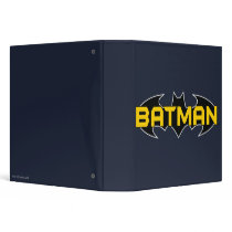 Batman Black and Yellow Logo 3 Ring Binders