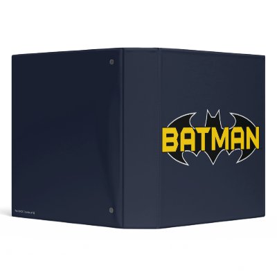 Batman Black and Yellow Logo binders