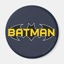 Batman Black and Yellow Logo Magnets