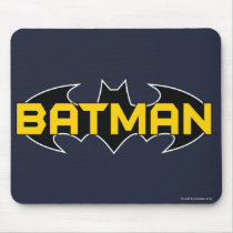 Batman Black and Yellow Logo Mouse Pads
