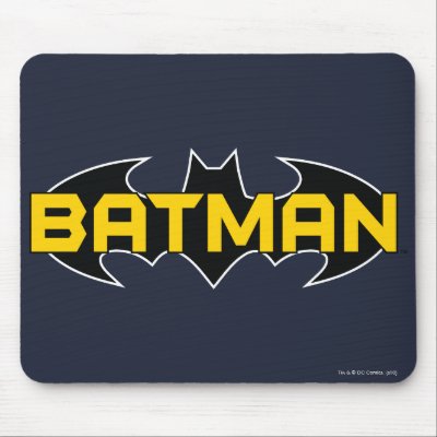 Batman Black and Yellow Logo mousepads