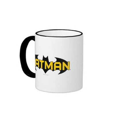 Batman Black and Yellow Logo mugs
