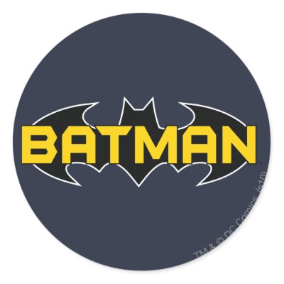 Batman Black and Yellow Logo stickers