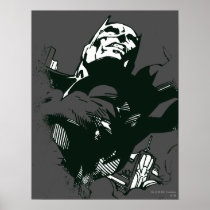 Batman Black & White Graffiti Stencil Posters