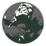Batman Black & White Graffiti Stencil Round Stickers