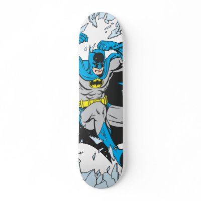 Batman Bursts Through Glass skateboards