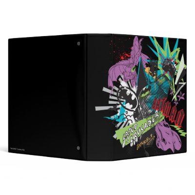 Batman Caped Crusader Neon Collage Vinyl Binder by batman