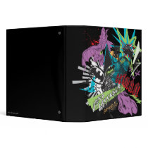 Batman Caped Crusader Neon Collage Vinyl Binder