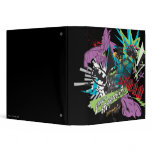 Batman Caped Crusader Neon Collage binders