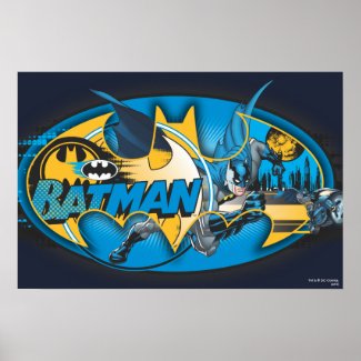 Batman Classic Logo Collage Poster